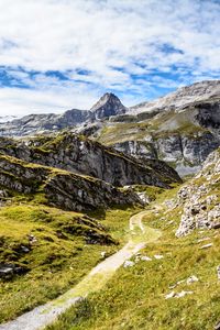 Preview wallpaper mountains, rocks, stones, path, nature