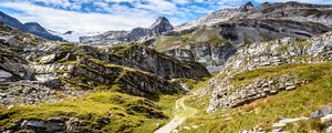 Preview wallpaper mountains, rocks, stones, path, nature