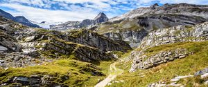 Preview wallpaper mountains, rocks, stones, path, nature