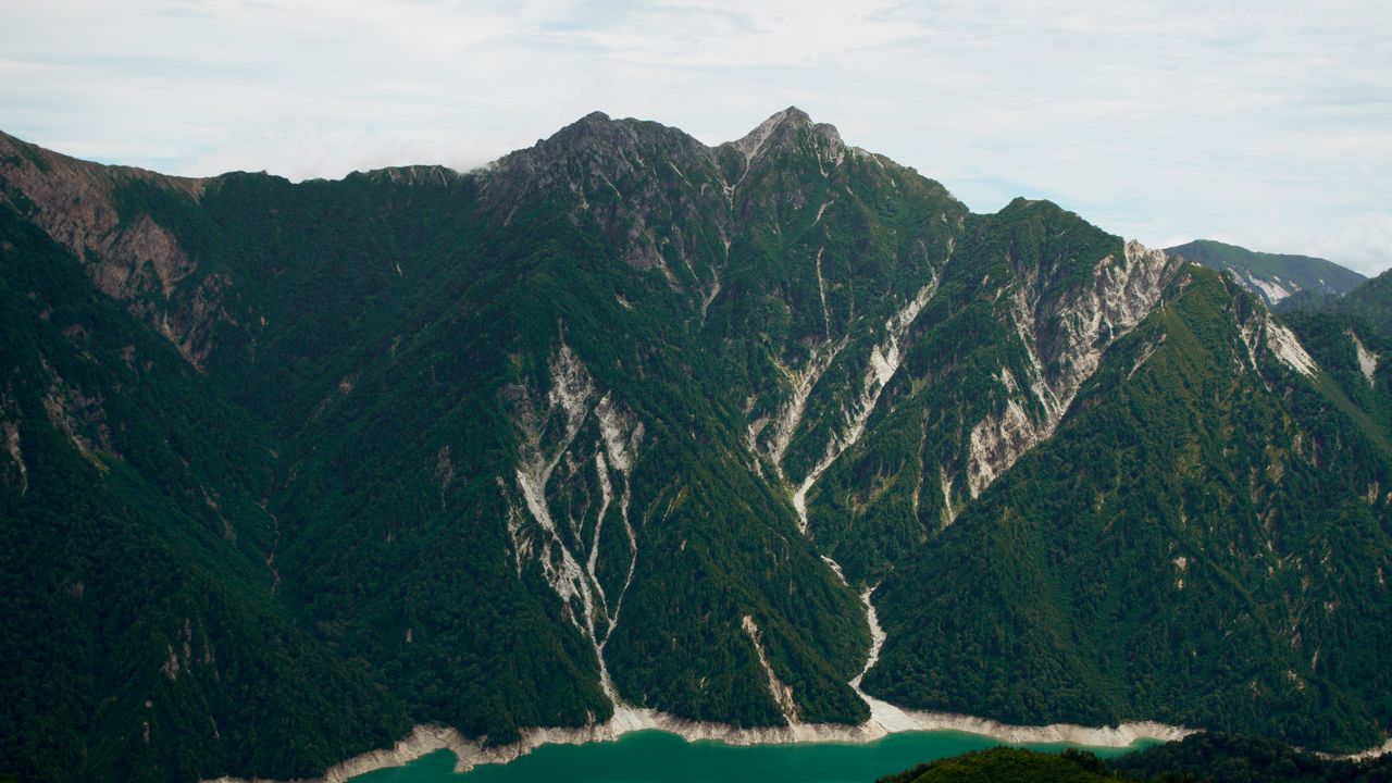 Wallpaper mountains, rocks, trees, lake, nature