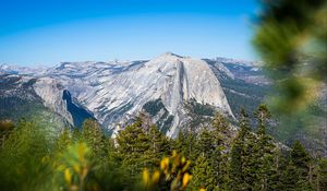 Preview wallpaper mountains, rocks, trees, landscape, nature, relief