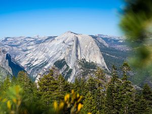 Preview wallpaper mountains, rocks, trees, landscape, nature, relief