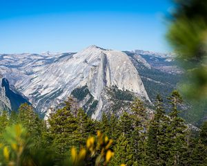 Preview wallpaper mountains, rocks, trees, landscape, nature, relief