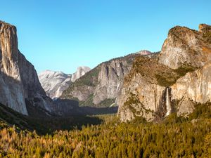 Preview wallpaper mountains, rocks, trees, landscape, nature