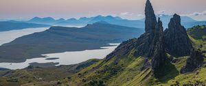 Preview wallpaper mountains, rocks, view, landscape, nature