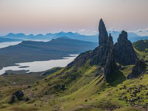 Preview wallpaper mountains, rocks, view, landscape, nature