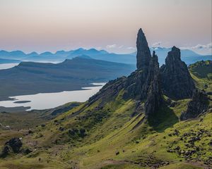 Preview wallpaper mountains, rocks, view, landscape, nature