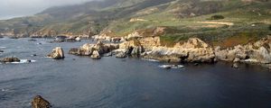 Preview wallpaper mountains, sea, rocks, nature