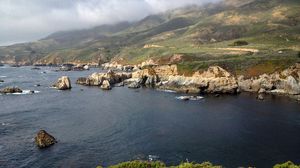 Preview wallpaper mountains, sea, rocks, nature