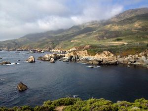 Preview wallpaper mountains, sea, rocks, nature