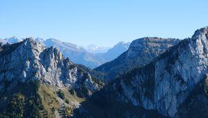 Preview wallpaper mountains, shadow, view, nature, landscape