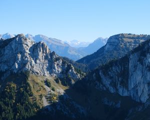 Preview wallpaper mountains, shadow, view, nature, landscape