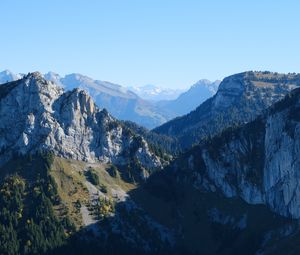 Preview wallpaper mountains, shadow, view, nature, landscape