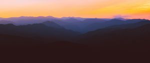 Preview wallpaper mountains, silhouettes, sunset, iran