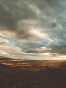 Preview wallpaper mountains, sky, clouds, landscape, armenia