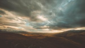 Preview wallpaper mountains, sky, clouds, landscape, armenia