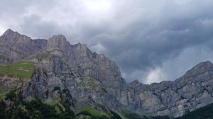 Preview wallpaper mountains, sky, clouds, landscape
