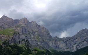 Preview wallpaper mountains, sky, clouds, landscape