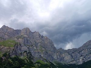 Preview wallpaper mountains, sky, clouds, landscape