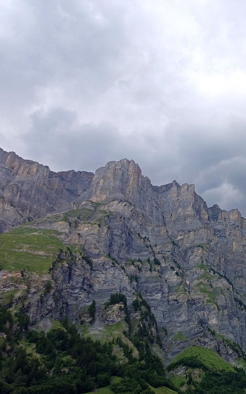 800x1280 Wallpaper mountains, sky, clouds, landscape
