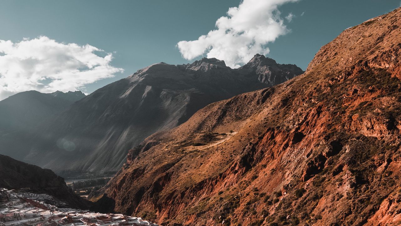 Wallpaper mountains, sky, contrast, cusco, peru