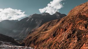 Preview wallpaper mountains, sky, contrast, cusco, peru