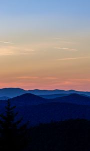 Preview wallpaper mountains, sky, horizon, vermont, united states