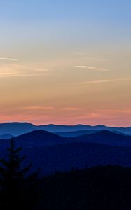 Preview wallpaper mountains, sky, horizon, vermont, united states