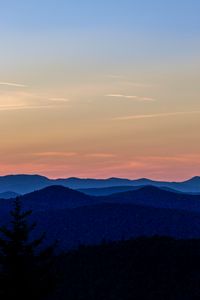 Preview wallpaper mountains, sky, horizon, vermont, united states