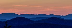 Preview wallpaper mountains, sky, horizon, vermont, united states