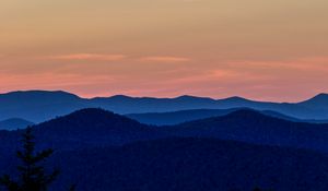 Preview wallpaper mountains, sky, horizon, vermont, united states