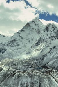 Preview wallpaper mountains, sky, light, peaks, snow