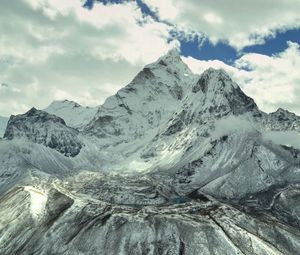 Preview wallpaper mountains, sky, light, peaks, snow