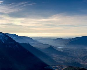 Preview wallpaper mountains, sky, mist