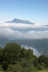 Preview wallpaper mountains, sky, mist, nature