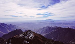 Preview wallpaper mountains, sky, peaks, mountain landscape