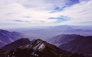 Preview wallpaper mountains, sky, peaks, mountain landscape