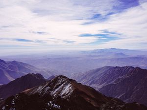 Preview wallpaper mountains, sky, peaks, mountain landscape