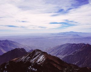 Preview wallpaper mountains, sky, peaks, mountain landscape