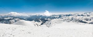 Preview wallpaper mountains, sky, snow, georgia