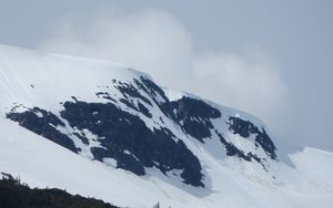 Preview wallpaper mountains, sky, top, snow