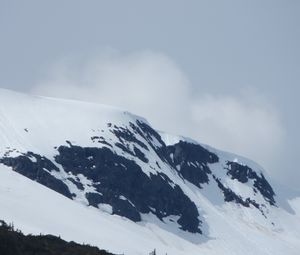 Preview wallpaper mountains, sky, top, snow