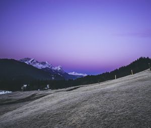 Preview wallpaper mountains, sky, valley, hill