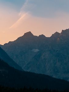 Preview wallpaper mountains, slope, forest, landscape