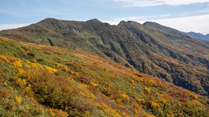 Preview wallpaper mountains, slope, grass, landscape, nature