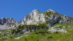 Preview wallpaper mountains, slope, grass, relief