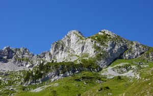 Preview wallpaper mountains, slope, grass, relief
