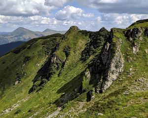 Preview wallpaper mountains, slope, greenery, landscape