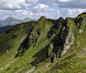 Preview wallpaper mountains, slope, greenery, landscape