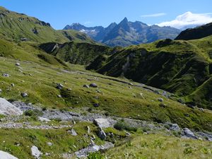 Preview wallpaper mountains, slope, landscape, stones, nature